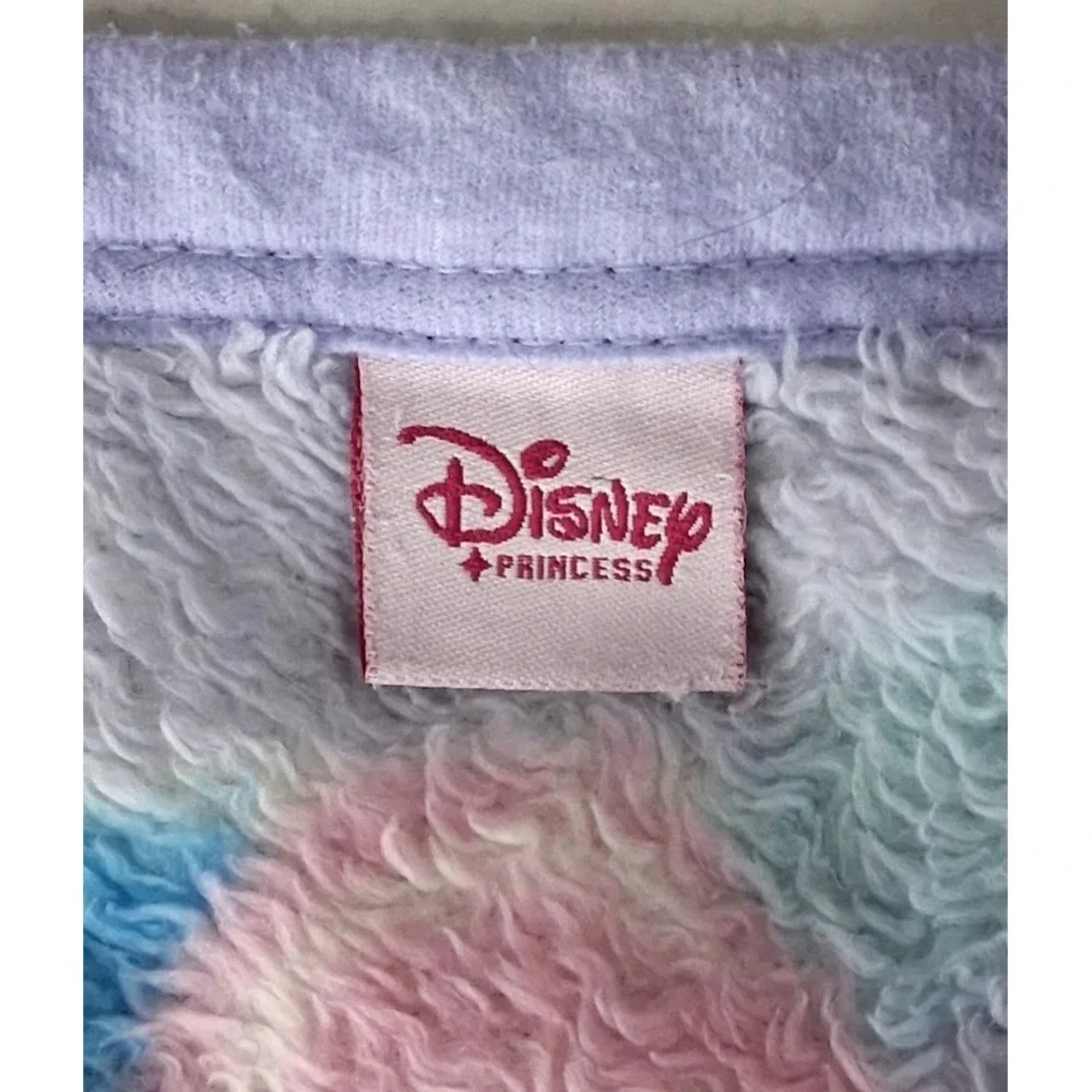 Disney Princess Throw Blanket Baby 35x40 Purple Snow White Cinderella Aurora